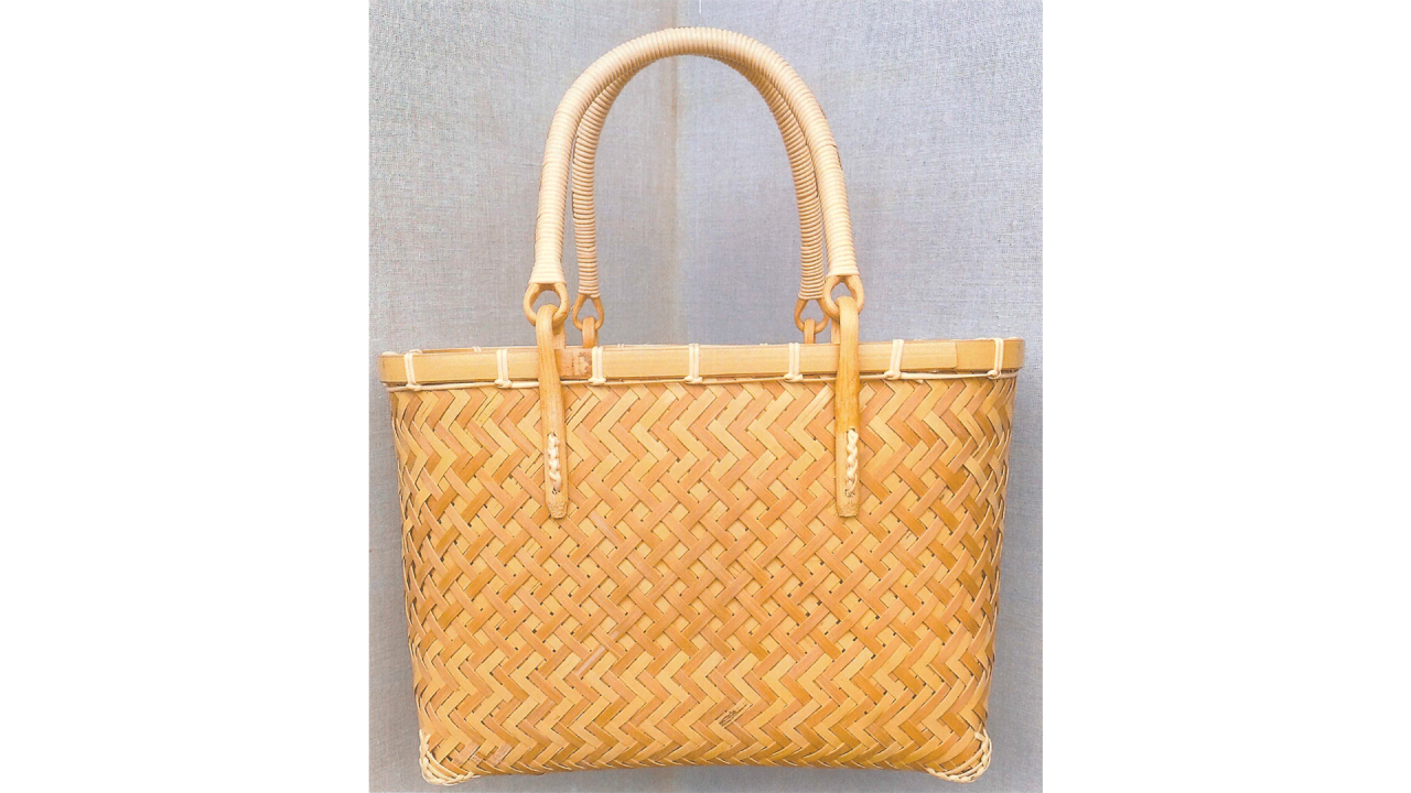 大渕脇一美_あじろ編みバッグを作りました